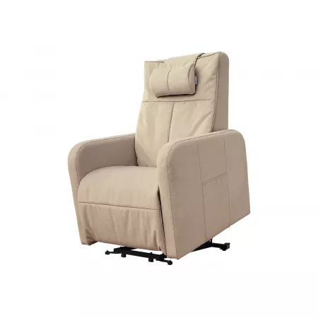 Кресло-реклайнер электрический с подъемом FUJIMO LIFT Compact F3005 FLWK Ваниль (Sakura 4)