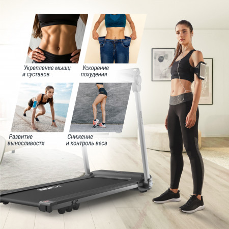 Беговая дорожка UNIX Fit Hi-tech S2 металлик